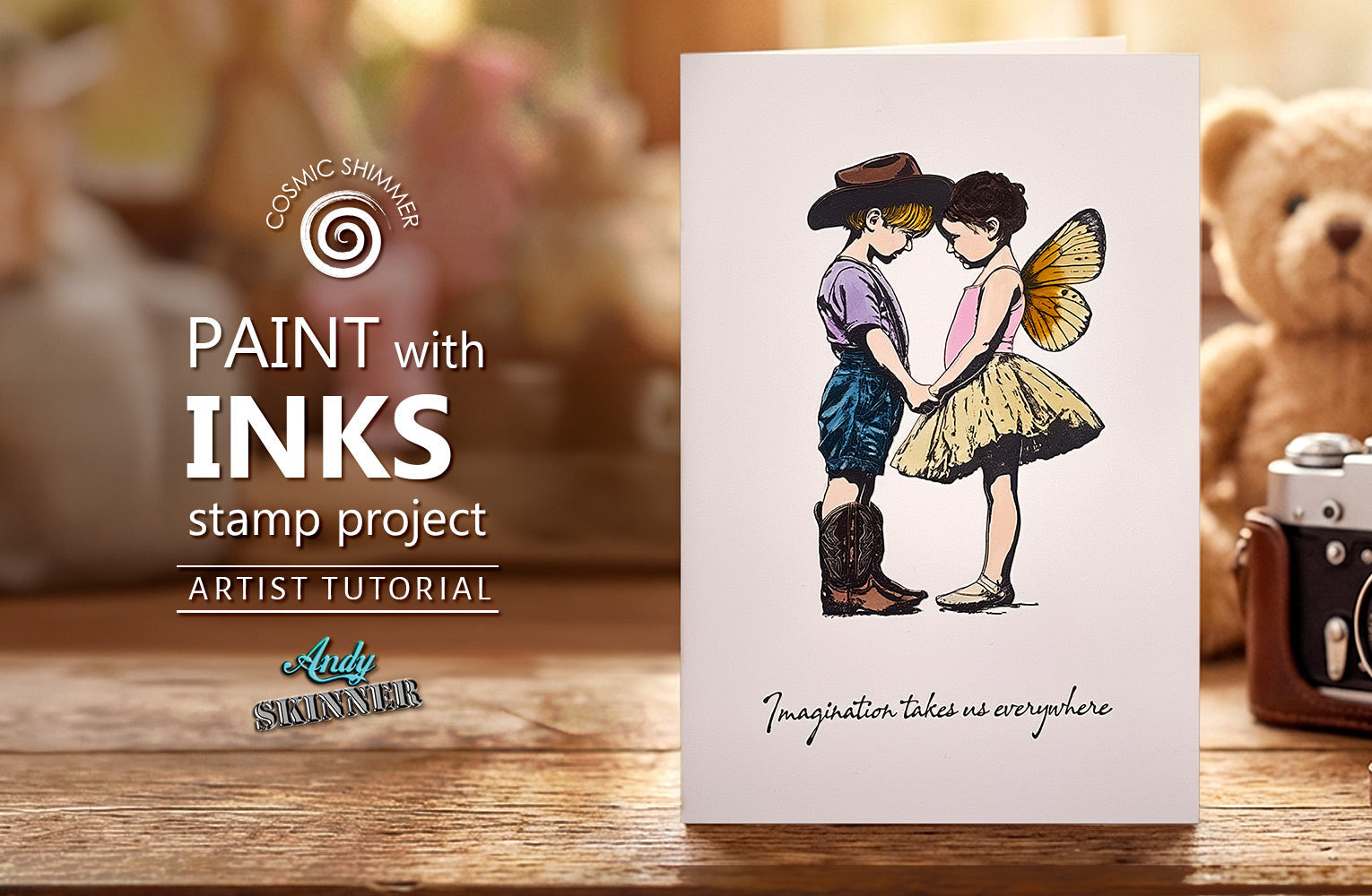 Imagination Stamp Watercolour Ink Project with Andy Skinner