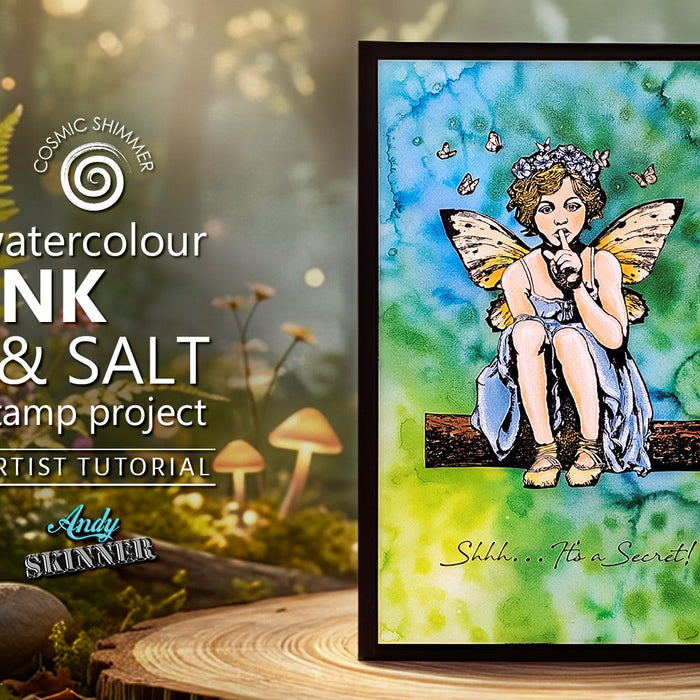 Rock Salt Background Stamp Project with Andy Skinner