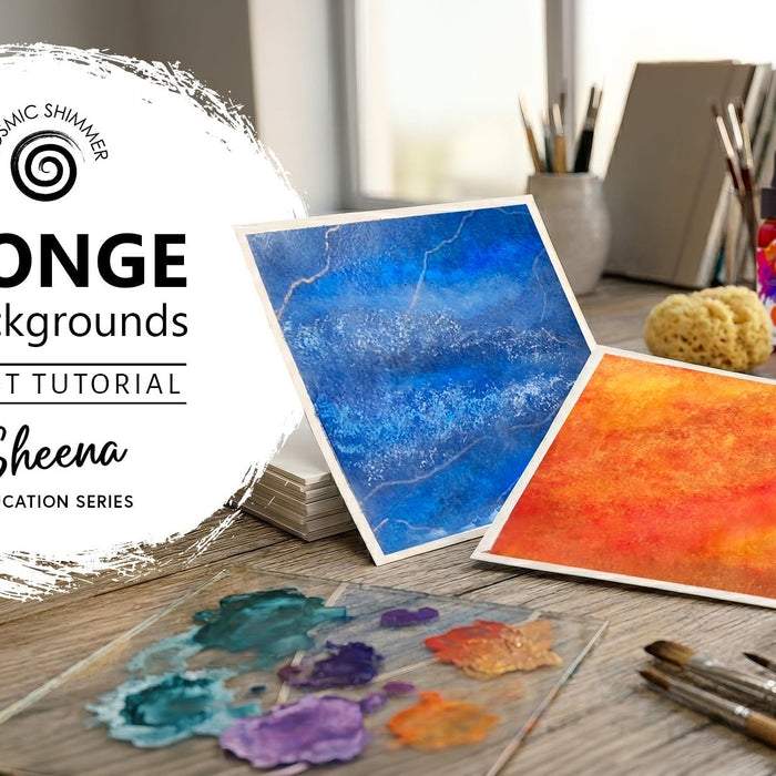 Sponge Painted Backgrounds Tutorial with Sheena