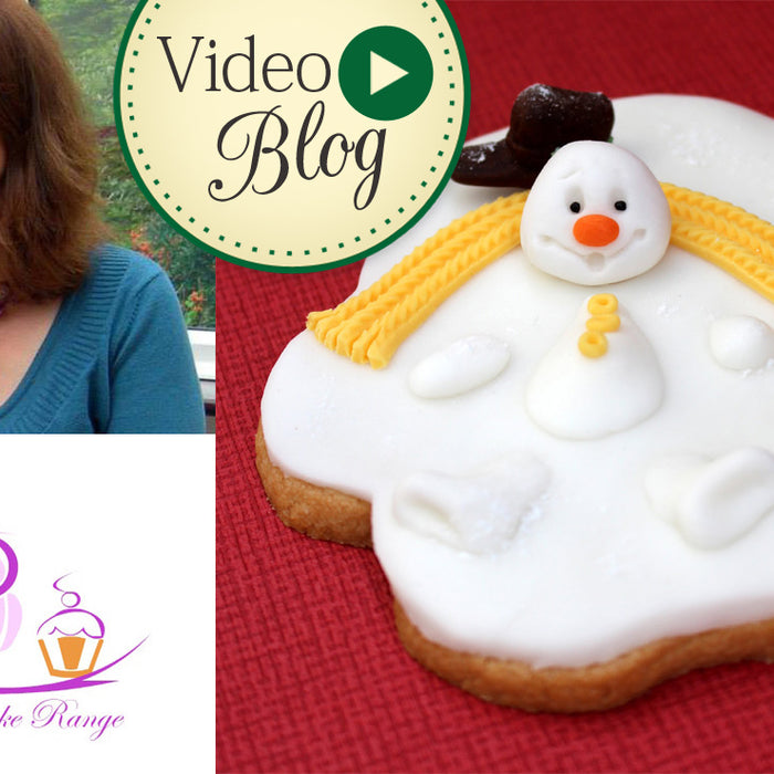 Melting Snowmen Cookies Tutorial Video by Sarah Harris