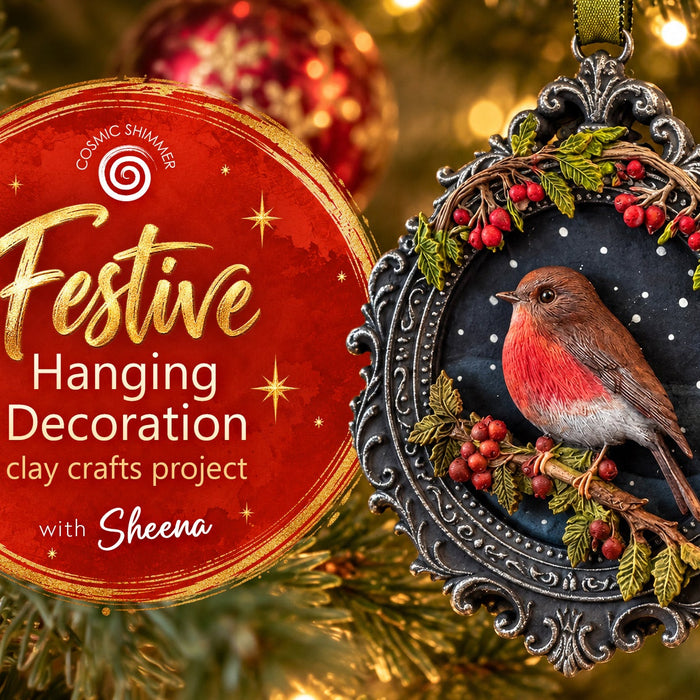 Create a Festive Robin Hanging Decoration with Cosmic Shimmer Moulds