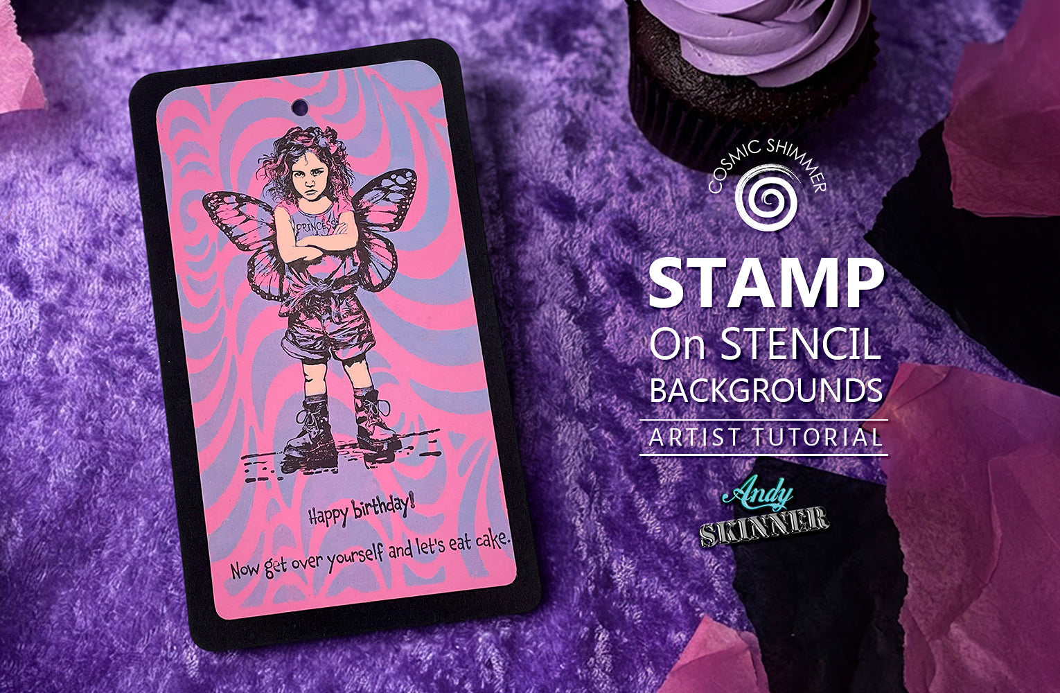 Stencil & Stamp Gift Tag Project with Andy Skinner