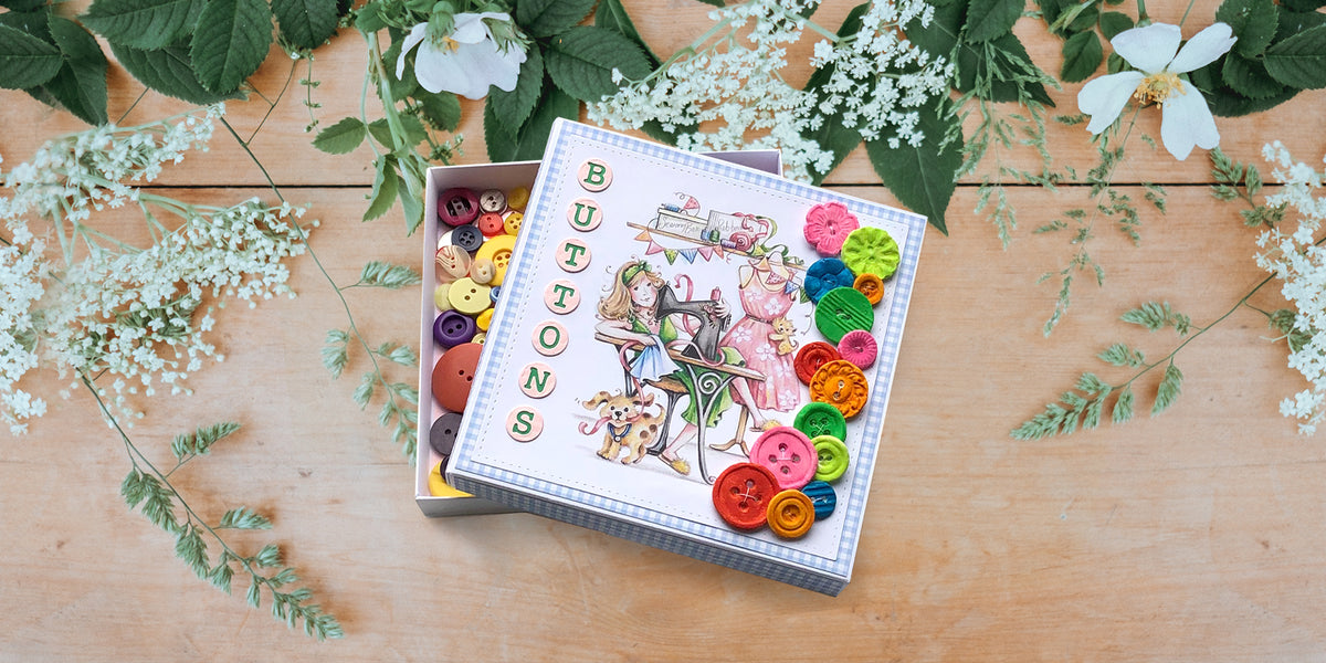Make a Button Box with our Craftaholics Paper Craft Pad — Katy Sue Designs