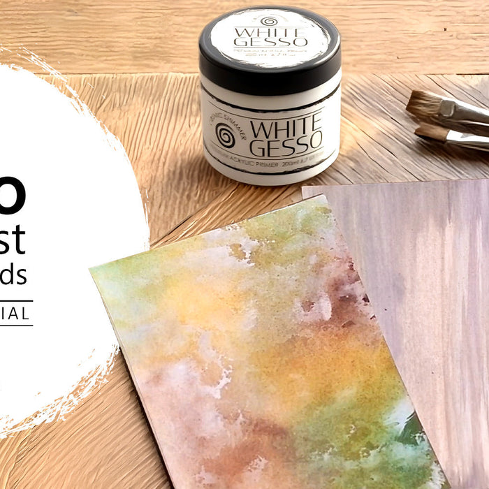 Gesso Resist Backgrounds Technique with Sheena