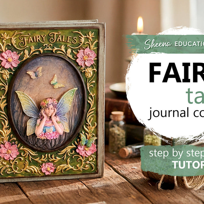 Create a Fairy Tale Journal Cover with Cosmic Shimmer Craft Moulds