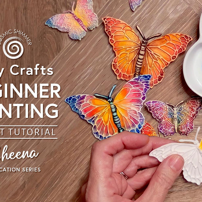 Butterfly Clay Crafts Painting with Sheena