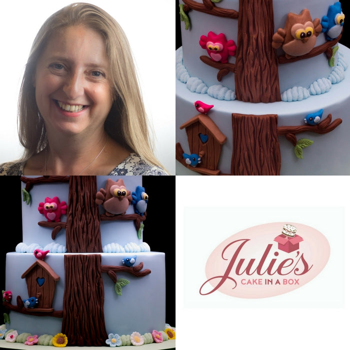 How to make an Owls and Birdhouse Tree Cake with Julie Rogerson