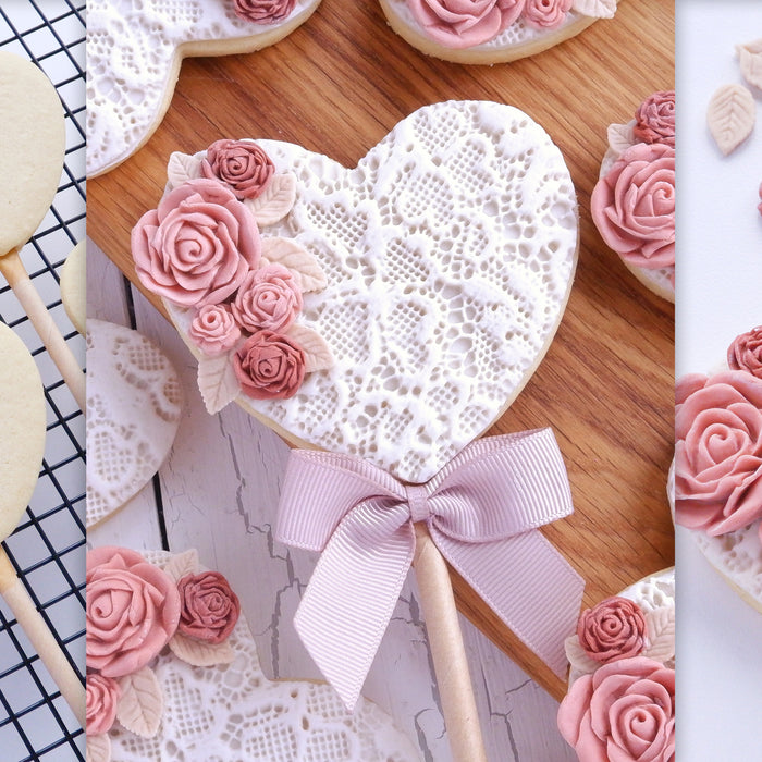How to make Heart Shaped Cookie Pops