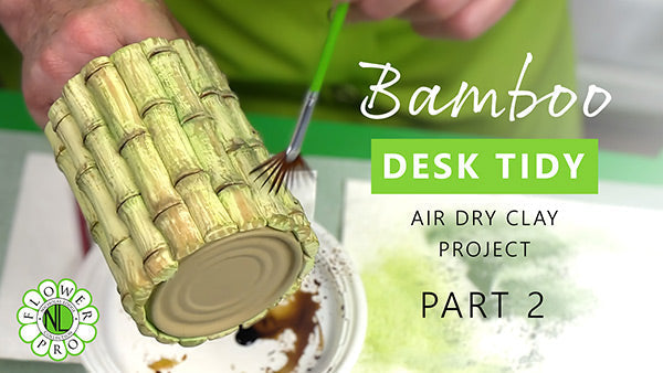 Make A Bamboo Container With Air Dry Clay - Part 2 — Katy Sue Designs