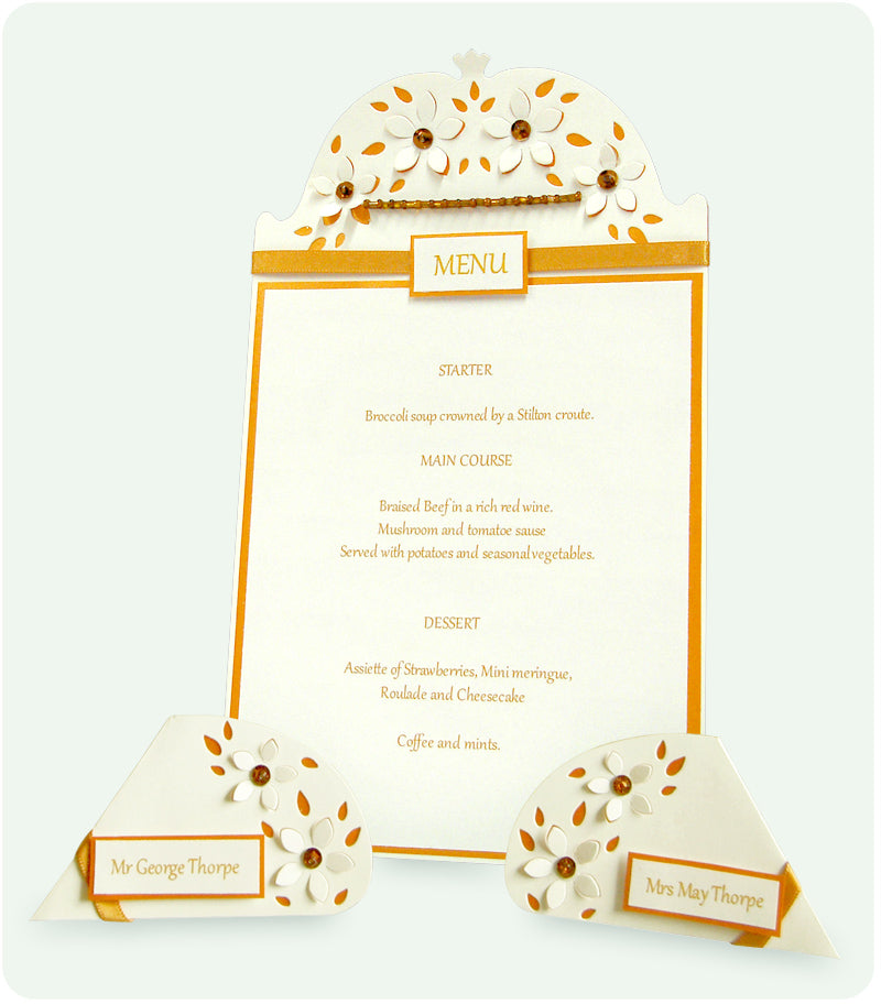 Create Your Own Menu & Name Cards