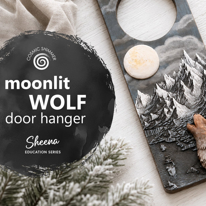 Make a Moonlit Wolf Door Hanger with Cosmic Shimmer Silicone Moulds