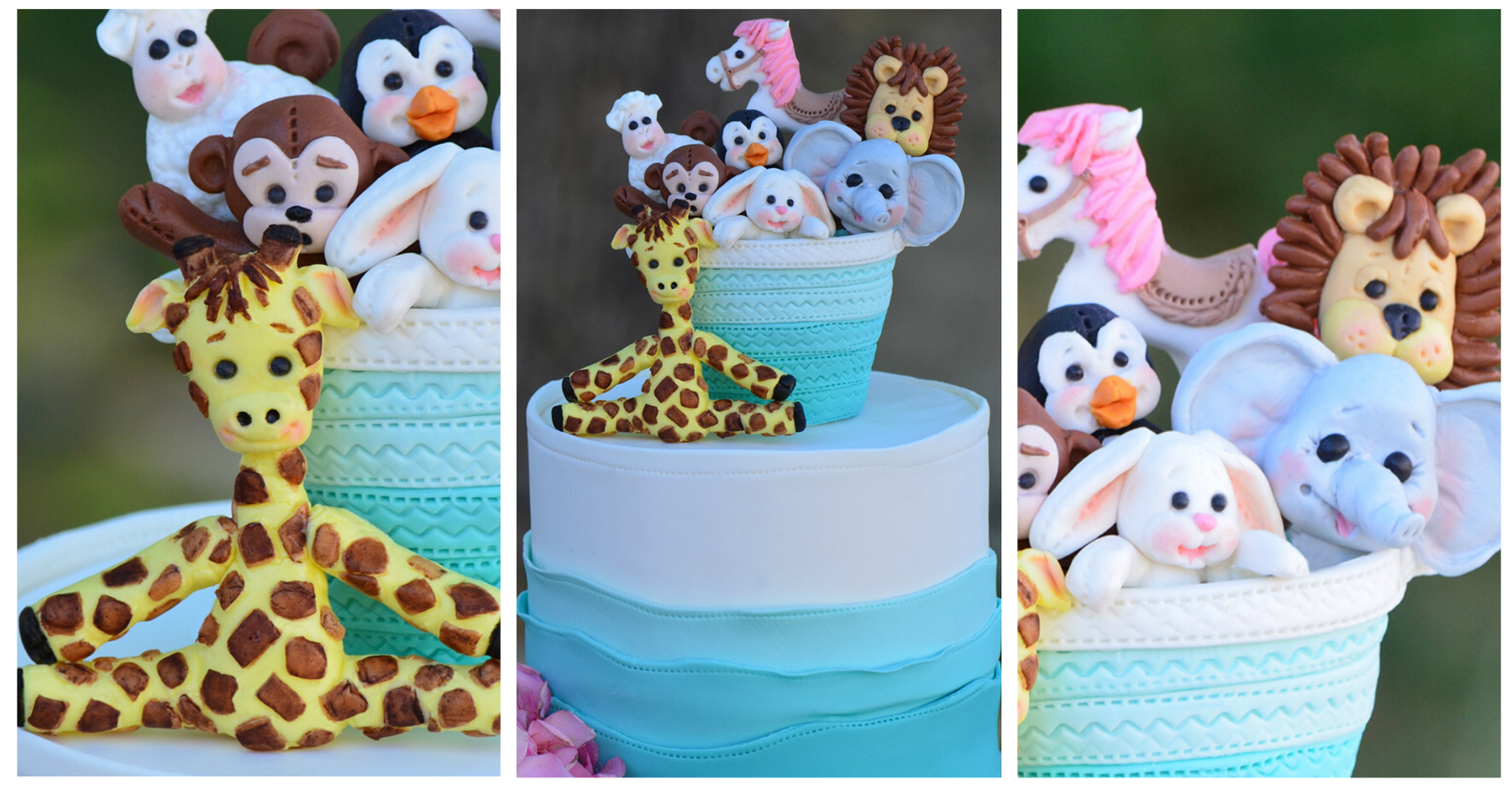 An Adorable Toy Hamper Cake Topper by guest Design Team member Mitchie Curran