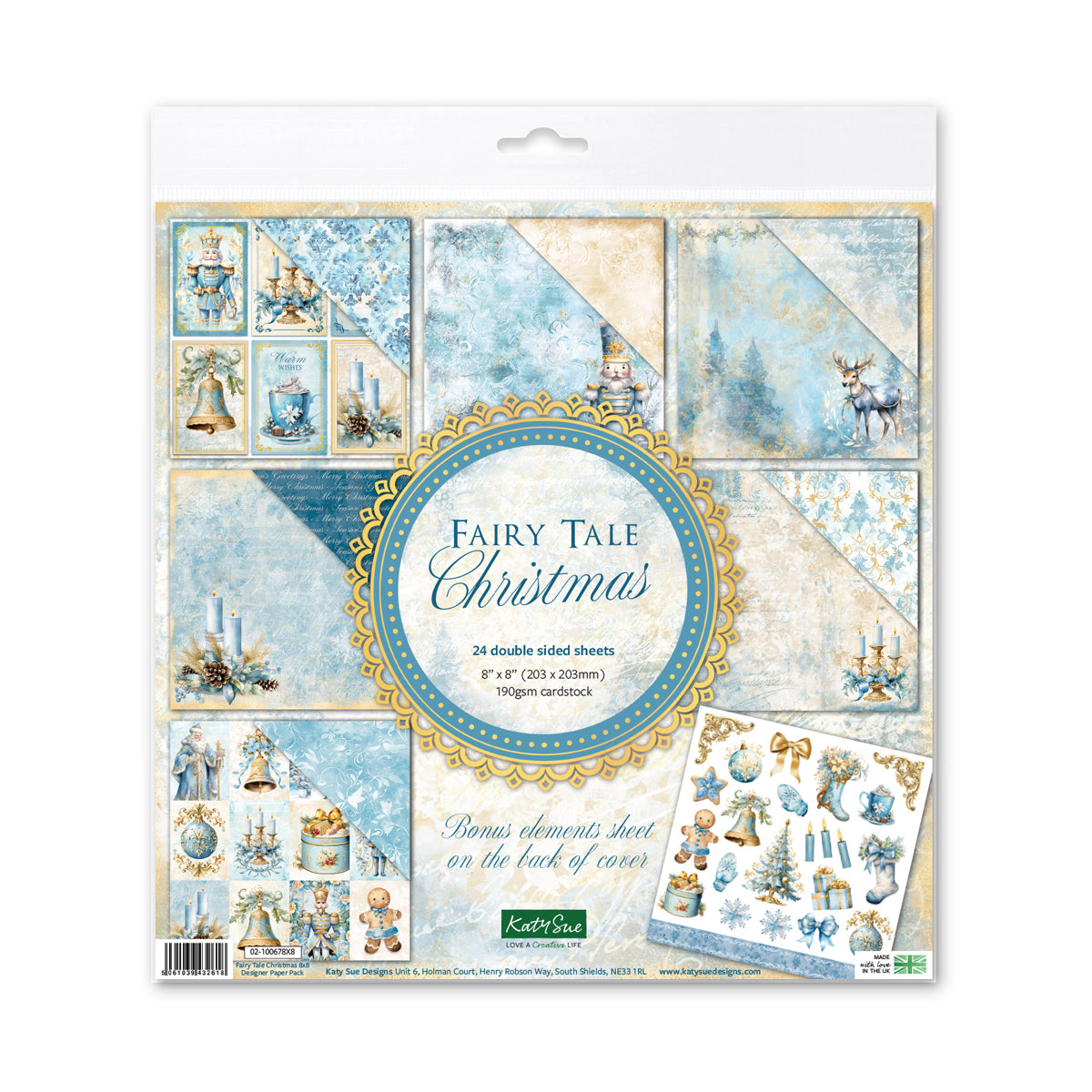 Kanban Crafts Winter Wonderland 8x8 Designer Premium-Papierpaket