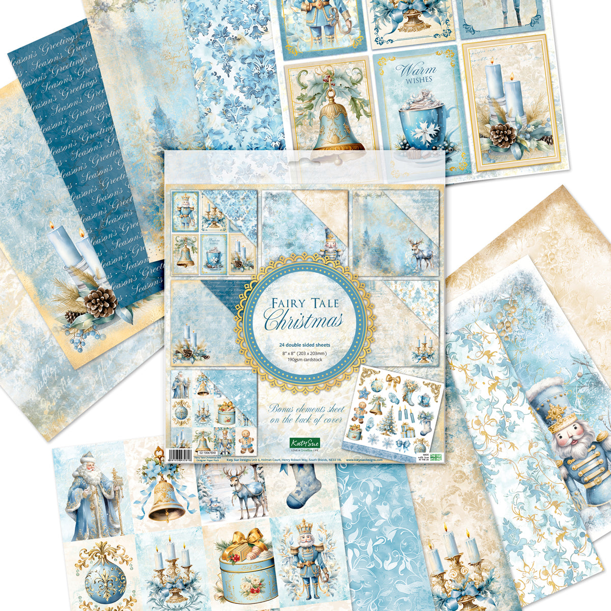 Kanban Crafts Winter Wonderland 8x8 Designer Premium-Papierpaket