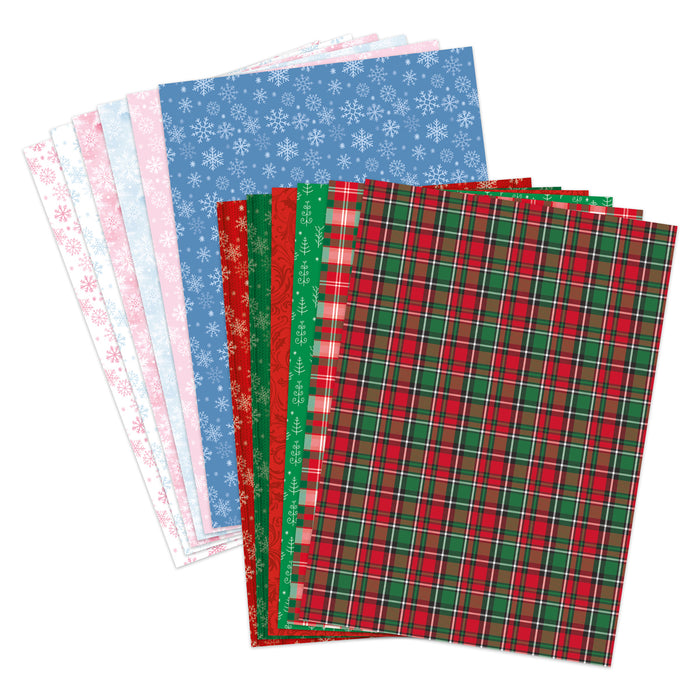 Christmas Variety Printed Cardstock - Pack of 24