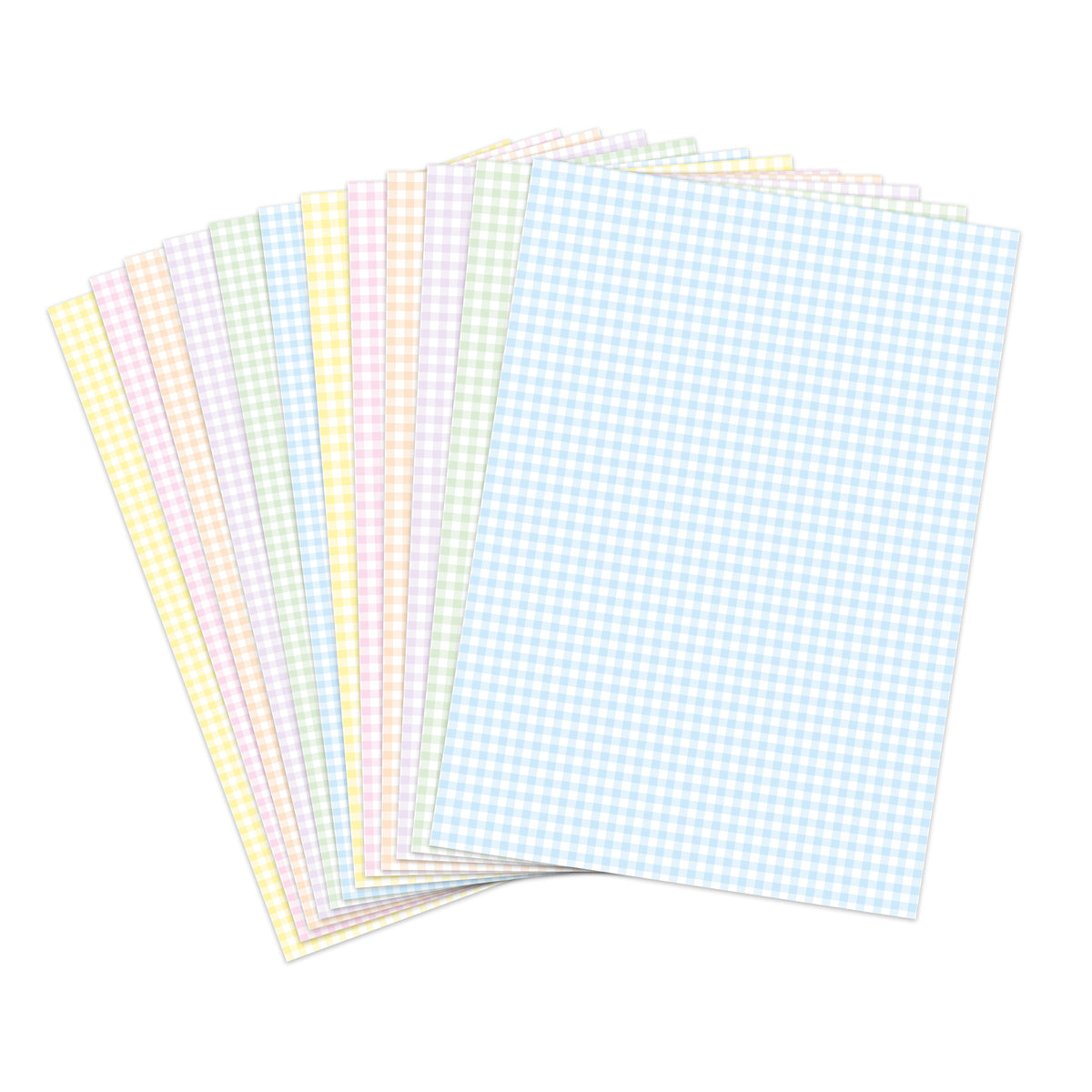 Gingham Selection Printed Cardstock, 24 sheets