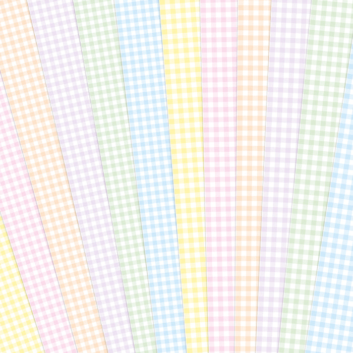 Gingham Selection Printed Cardstock, 24 sheets