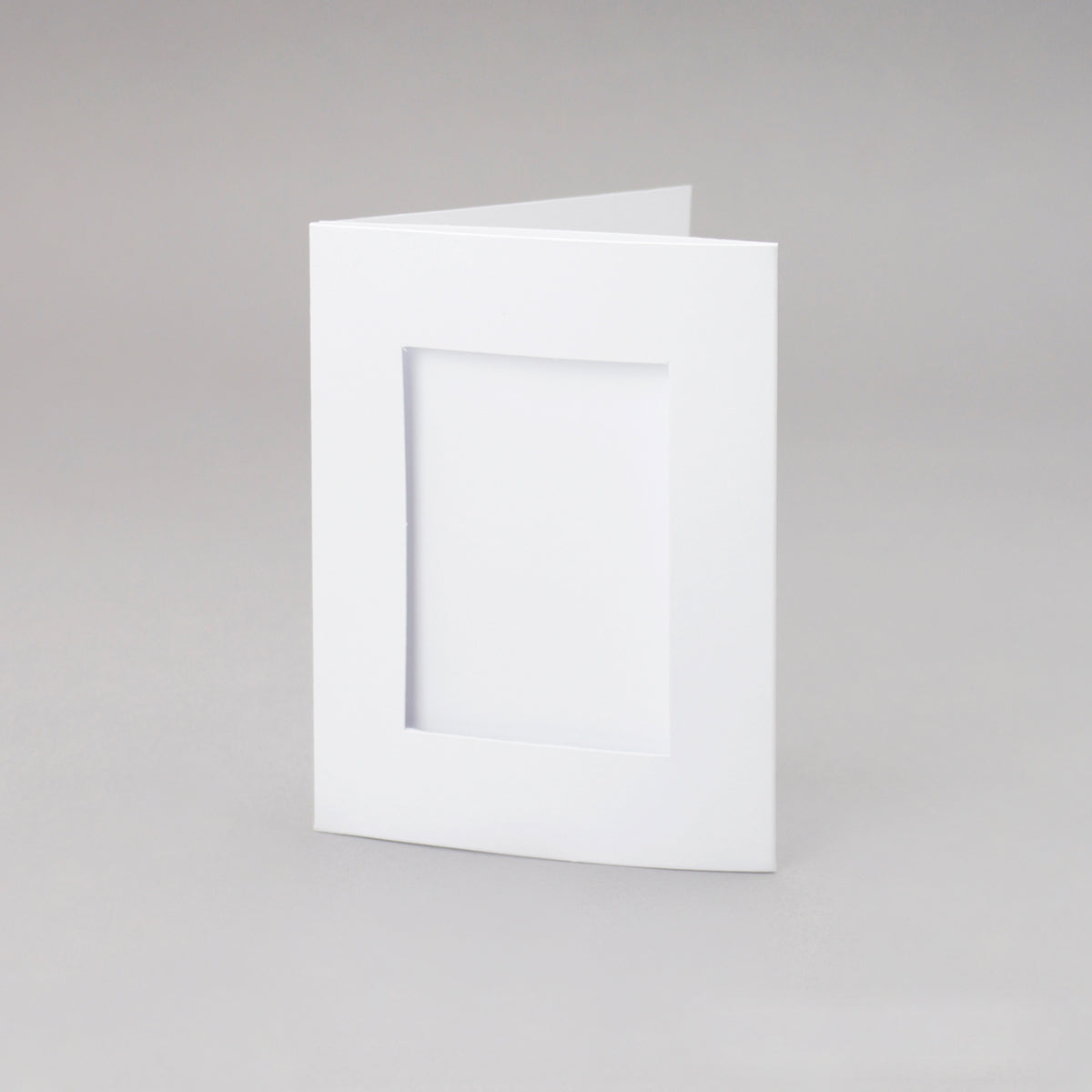 White Rectangle Aperture Cards 88x114mm (pack of 10)