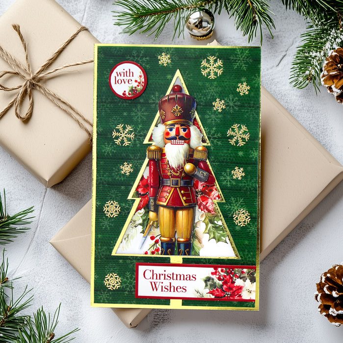 Weiße Weihnachtsbaum-Blendenkarten 114 x 178 mm (10er-Pack)