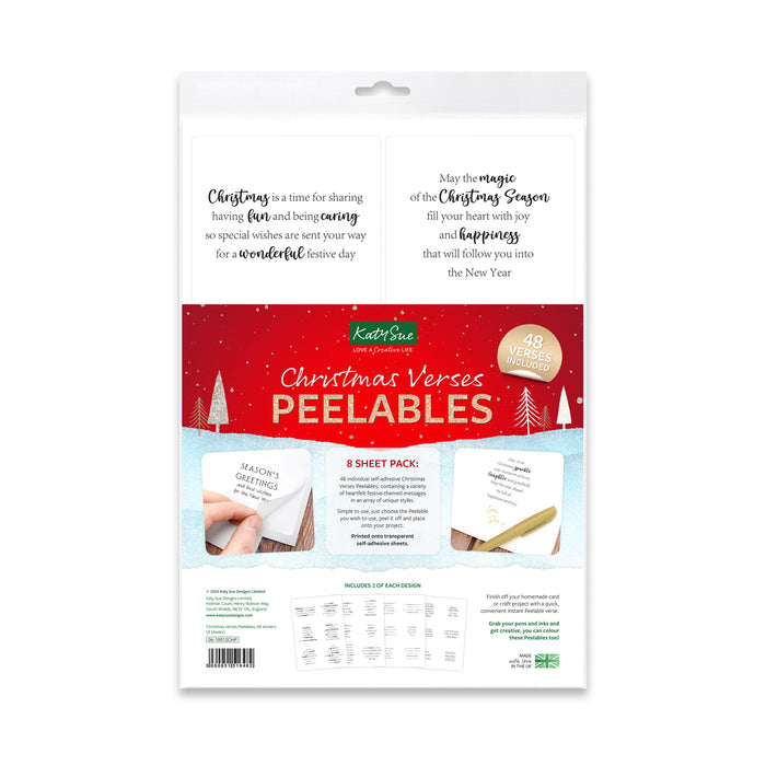 Christmas Verses Peelables, 48 stickers
