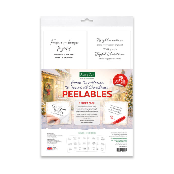 From Our House To Yours at Christmas Peelables, 48 stickers
