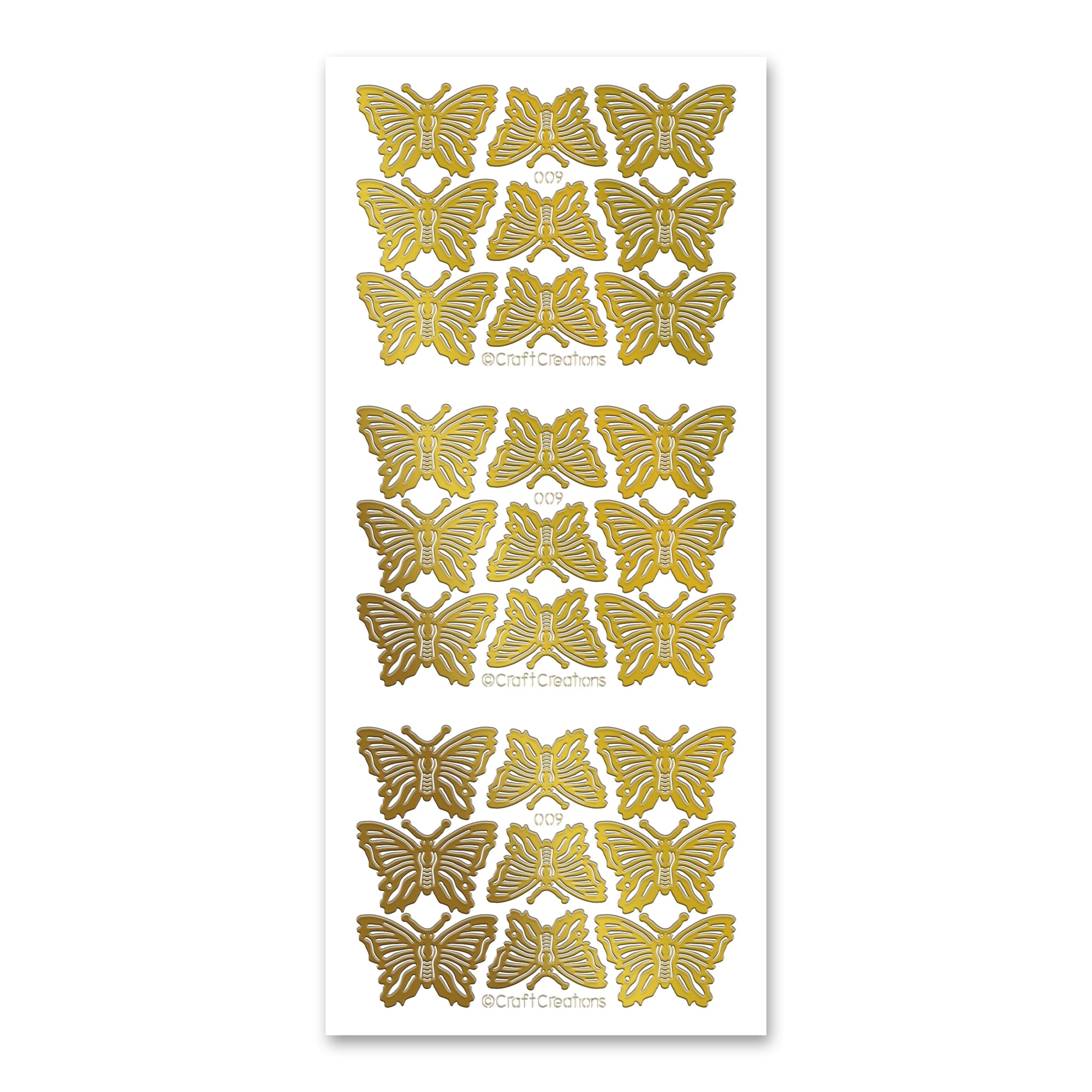 Peel Off Stickers in Gold and Silver Foil, huge range all occasions