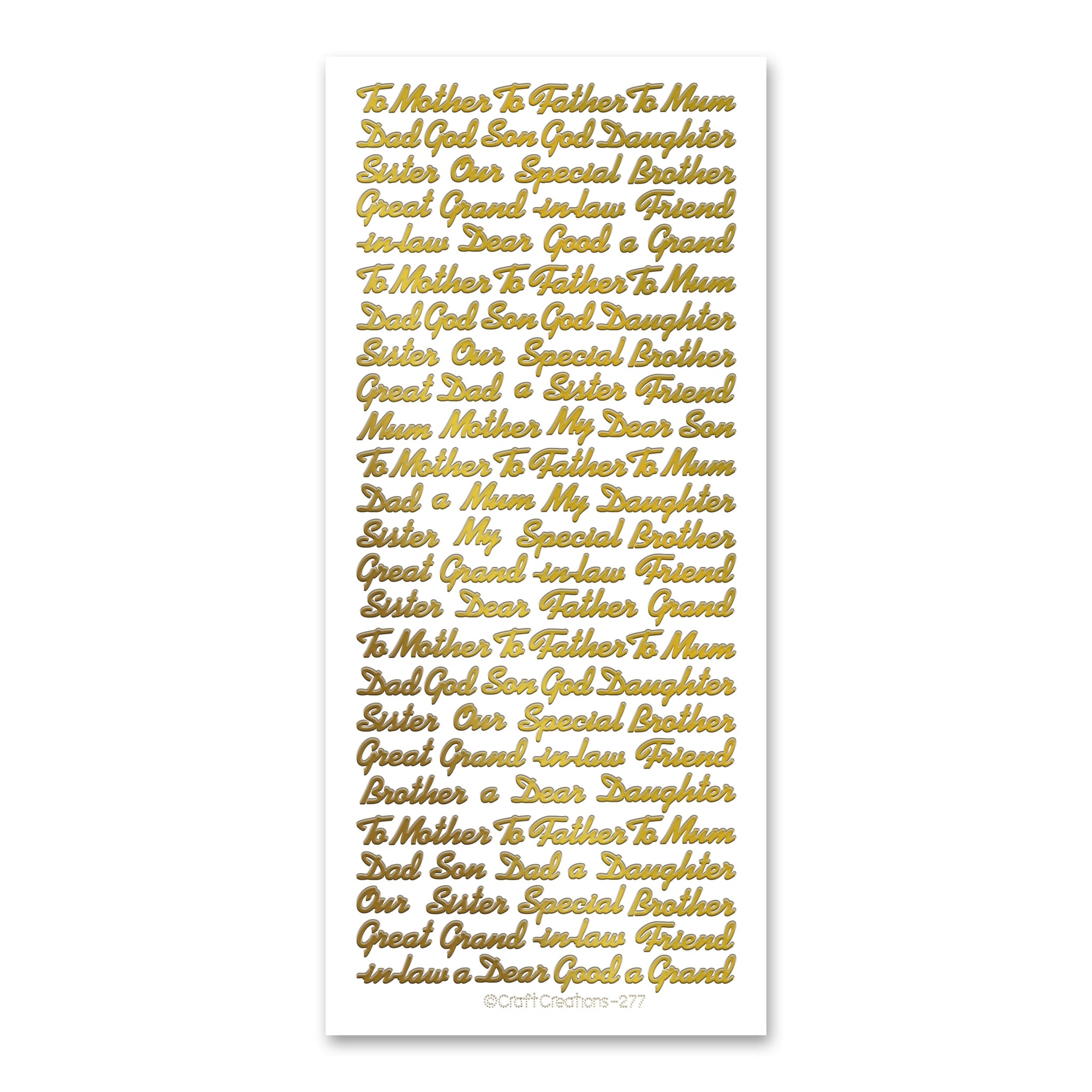 Relatives Peel Off Stickers — Katy Sue Designs