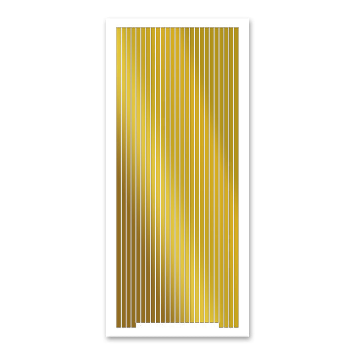3.5mm Wide Straight Lines  Gold Self Adhesive Stickers