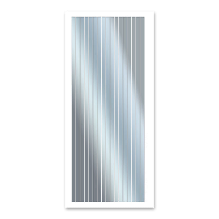 5 mm breite, gerade Linien, silberne selbstklebende Aufkleber