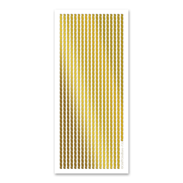 Rope Borders Wide Gold Self Adhesive Stickers — Katy Sue Designs