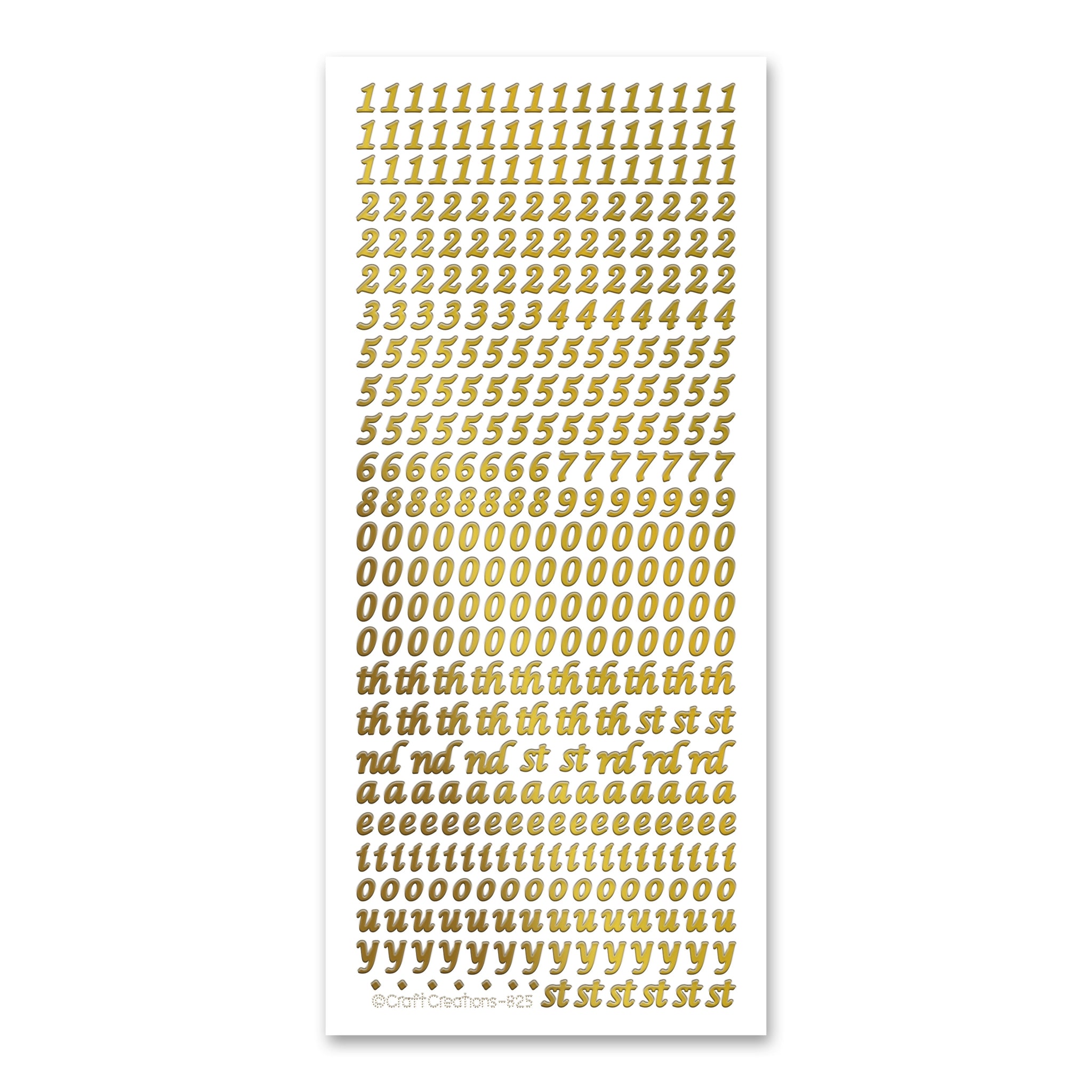 Numbers Peel Off Stickers — Katy Sue Designs