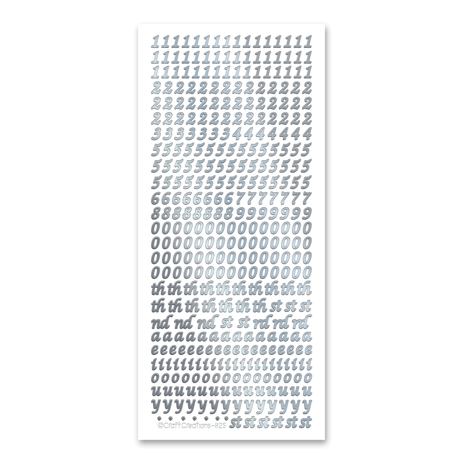 Numbers Peel Off Stickers — Katy Sue Designs