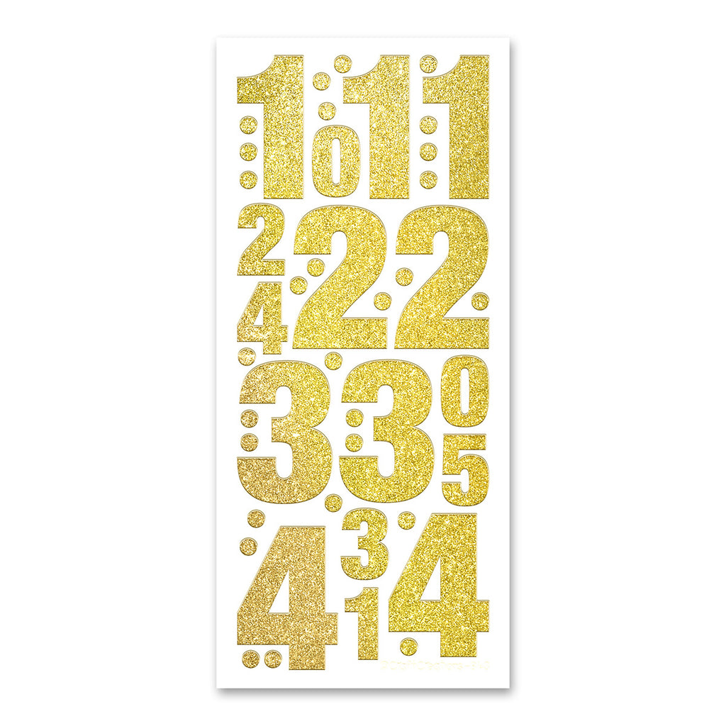Number Design Sticker Ribbo Numbers Peel Off Stickers — Katy Sue Designs