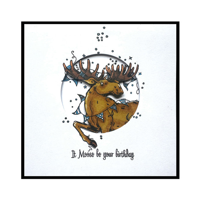 Pink Ink Designs - It Moose Be Love, DL Stamp Set