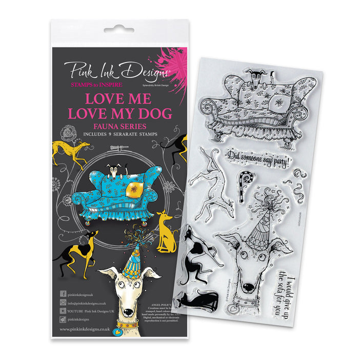 Pink Ink Designs - Love Me Love My Dog, DL Stamp Set