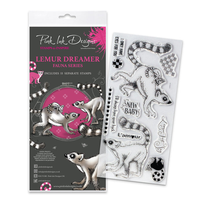 Pink Ink Designs - Dreamer Lemur, DL Stamp Set