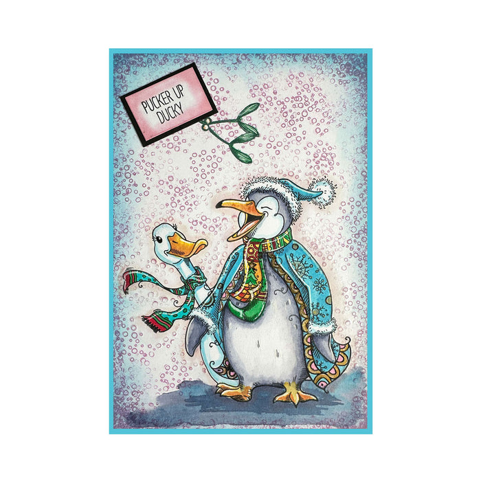 Pink Ink Designs - Flippin' Awesome Penguin, DL Stamp Set