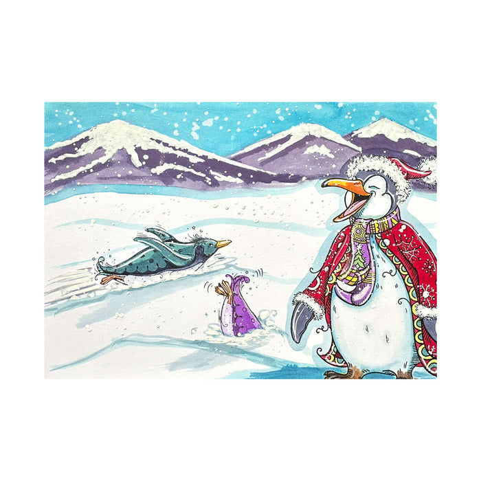 Pink Ink Designs - Flippin' Awesome Penguin, DL Stamp Set