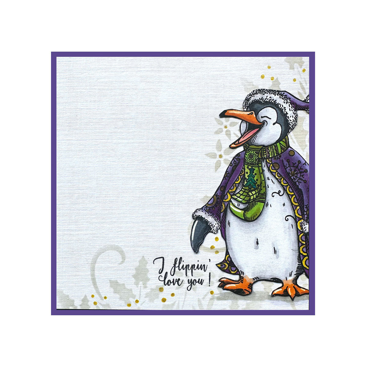 Pink Ink Designs - Flippin' Awesome Penguin, DL Stamp Set