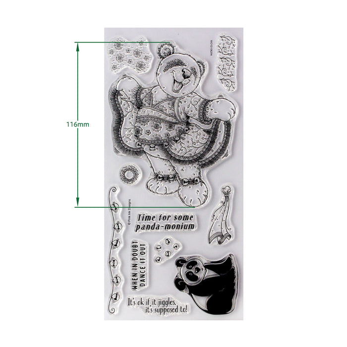Pink Ink Designs - Miranda Panda, DL Stamp Set