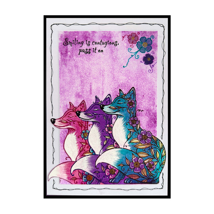 Pink Ink Designs - Bright Eyed and Bushy Tailed Fox, DL Stamp Set