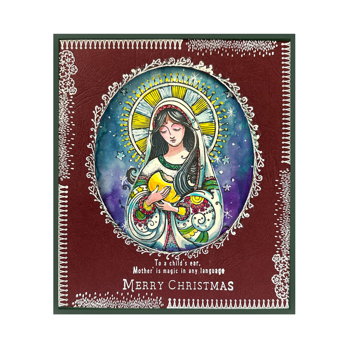 Pink Ink Designs - Quiet Grace - Christmas Mother Mary, DL Stamp Set