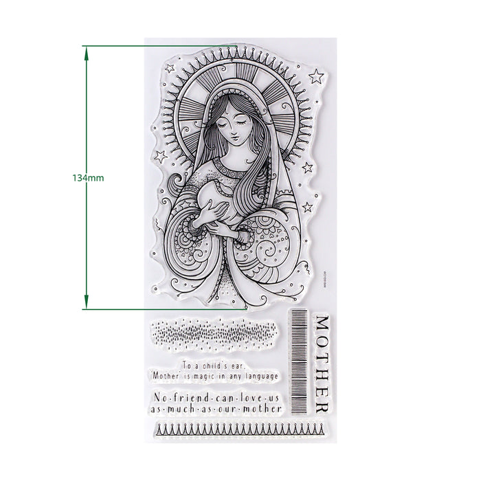 Pink Ink Designs - Quiet Grace - Christmas Mother Mary, DL Stamp Set