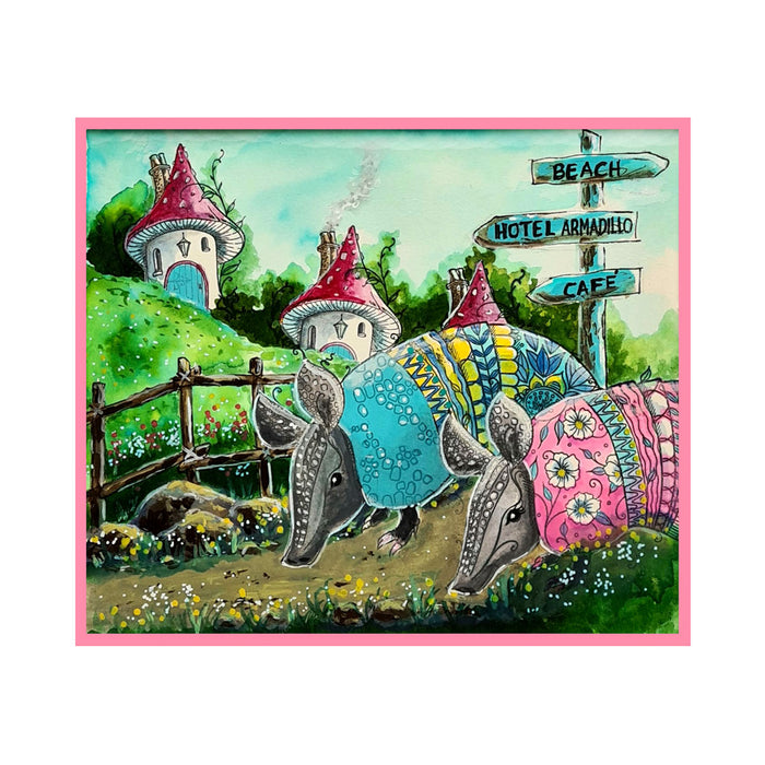 Pink Ink Designs - Arma-dorable Armadillo, DL Stamp Set
