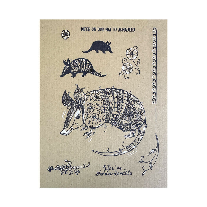 Pink Ink Designs - Arma-dorable Armadillo, DL Stamp Set