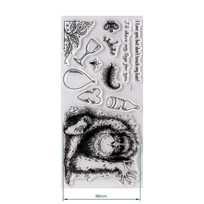 Pink Ink Designs - Orangutangle Orangutan, DL Stamp Set