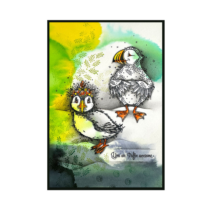 Pink Ink Designs - Puffin & Huffin, DL Stamp Set