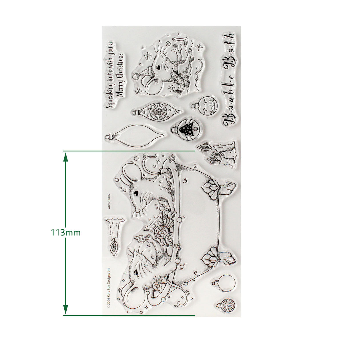 Pink Ink Designs - Bauble Bath, DL Stamp Set