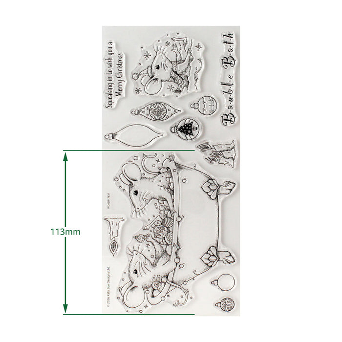 Pink Ink Designs - Bauble Bath, DL Stamp Set