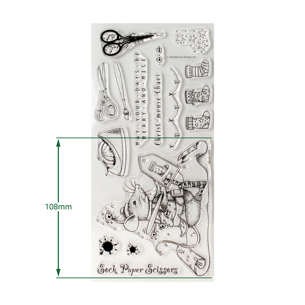 Pink Ink Designs - Sock Paper Scissors, DL Stamp Set